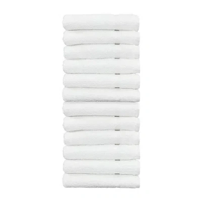 Linum Home Textiles Turkish Cotton Denzi 12-pc. Washcloth Set In White