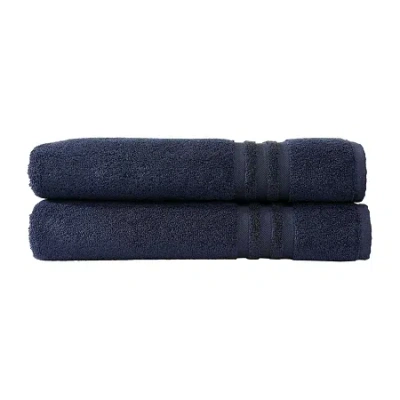 Linum Home Textiles Turkish Cotton Denzi 2-pc Bath Towel Set In Blue