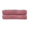 Linum Home Textiles Turkish Cotton Denzi 2-pc Bath Towel Set In Pink