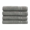 Linum Home Textiles Turkish Cotton Denzi 4-pc. Hand Towel Set In Gray