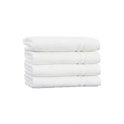Linum Home Textiles Turkish Cotton Denzi 4-pc. Hand Towel Set In White