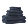 Linum Home Textiles Turkish Cotton Denzi 6-pc Bath Towel Set In Blue