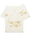 Linum Home Textiles Turkish Cotton Figi 3pc Embellished Towel Set In Beige