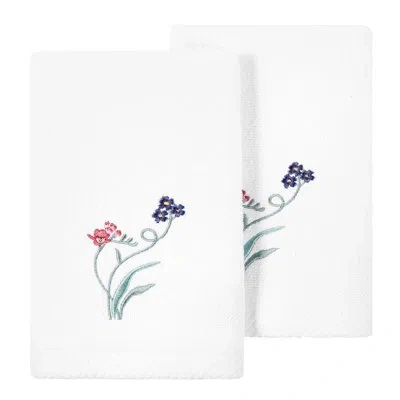Linum Home Textiles Turkish Cotton Fingertip Towel In White