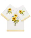 Linum Home Textiles Turkish Cotton Girasol 3pc Embellished Bath & Hand Towel Set In Silver