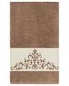 Linum Home Textiles Turkish Cotton Scarlet Embellished Bath Towel In Beige