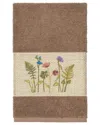 Linum Home Textiles Turkish Cotton Serenity Embellished Hand Towel In Beige