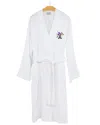 Linum Home Textiles Turkish Cotton Smyrna Hotel/spa Embroidered Unisex Halloween Robe - Hat-broom-le