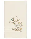 Linum Home Textiles Turkish Cotton Spring Time Embellished Bath Towel In Cream