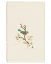 Linum Home Textiles Turkish Cotton Spring Time Embellished Hand Towel In Cream