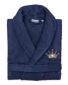 Linum Home Textiles Turkish Cotton Terry Bath Robe Embroidered