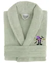 Linum Home Textiles Turkish Cotton Terry Embroidered Unisex Bath Robe