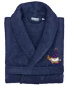 Linum Home Textiles Turkish Cotton Terry Embroidered Unisex Bath Robe