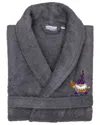 Linum Home Textiles Turkish Cotton Terry Embroidered Unisex Bath Robe