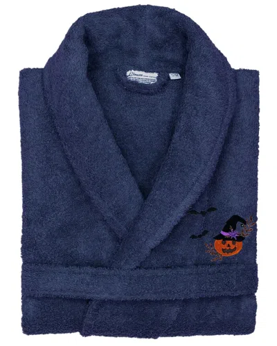 Linum Home Textiles Turkish Cotton Terry Embroidered Unisex Halloween Bath Robe
