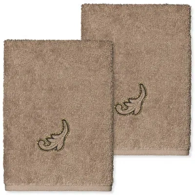 Linum Home Textiles Turkish Cotton Washcloth In Blue