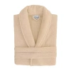 Linum Home Textiles Unisex Adult Terry Cloth Long Sleeve Long Length Robe In Sand