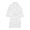 Linum Home Textiles Unisex Adult Terry Cloth Long Sleeve Long Length Robe In White