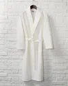 Linum Home Textiles Unisex Waffle Weave Bathrobe In White