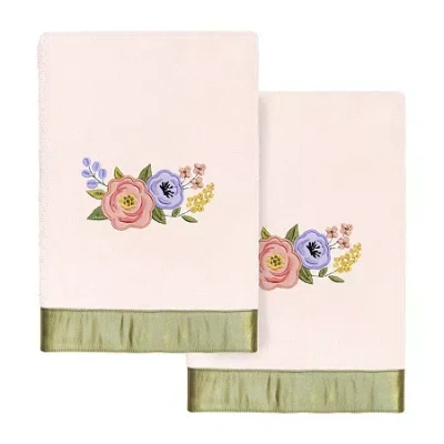 Linum Home Textiles Verano Embellished 2-pc. Embellished Hand Towel In Multi