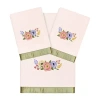 Linum Home Textiles Verano Embellished 3-pc. Bath Towel Set In Pink