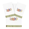 Linum Home Textiles Verano Embellished 3-pc. Bath Towel Set In White