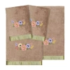 Linum Home Textiles Verano Embellished 4-pc. Bath Towel Set In Brown