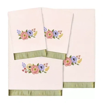 Linum Home Textiles Verano Embellished 4-pc. Bath Towel Set In Neutral