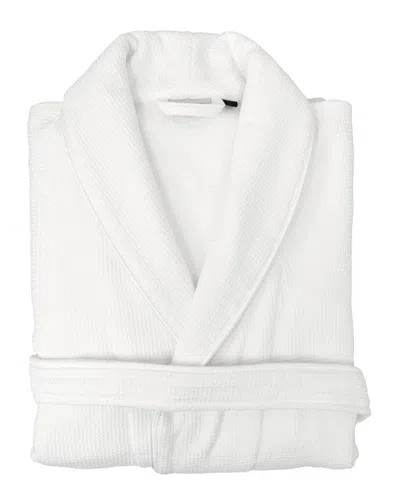 Linum Home Textiles Waffle Terry Bath Robe In White