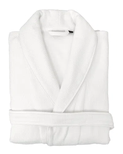 Linum Home Textiles Waffle Terry Bath Robe In White