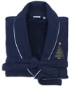 Linum Home Textiles Waffle Terry Embroidered Bathrobe