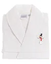 Linum Home Textiles Waffle Weave Embroidered Bathrobe