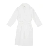 Linum Home Textiles Waffle Weave Unisex Adult Waffle Long Sleeve Long Length Robe In White