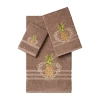 Linum Home Textiles Welcome Embellished 3-pc. Bath Towel Set In Brown