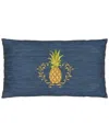 Linum Home Textiles Welcome Lumbar Pillow Cover In Blue