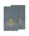 Linum Home Textiles Welcome Turkish Cotton 2pc Embellished Bath Towel Set