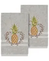 Linum Home Textiles Welcome Turkish Cotton 2pc Embellished Hand Towel Set