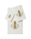 Linum Home Textiles Welcome Turkish Cotton 3pc Embellished Towel Set
