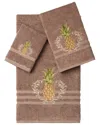 Linum Home Textiles Welcome Turkish Cotton 3pc Embellished Towel Set
