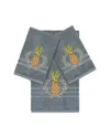 Linum Home Textiles Welcome Turkish Cotton 3pc Embellished Towel Set