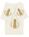 Linum Home Textiles Welcome Turkish Cotton 3pc Embellished Towel Set