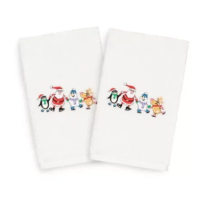 LINUM HOME TEXTILES XMAS SKATING PARTY 2-PC. HAND TOWEL