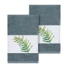 Linum Home Textiles Zoe Embellished 2-pc. Embellished Hand Towel In Blue