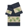 Linum Home Textiles Zoe Embellished 3-pc. Bath Towel Set In Blue