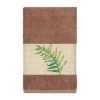 Linum Home Textiles Zoe Embellished Embellished Hand Towel In Brown