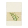 Linum Home Textiles Zoe Embellished Embellished Hand Towel In Sand