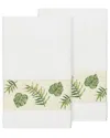 Linum Home Textiles Zoe Turkish Cotton 2pc Embellished Bath Towel Set
