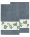 Linum Home Textiles Zoe Turkish Cotton 2pc Embellished Bath Towel Set