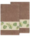 Linum Home Textiles Zoe Turkish Cotton 2pc Embellished Bath Towel Set