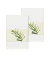 Linum Home Textiles Zoe Turkish Cotton 2pc Embellished Hand Towel Set